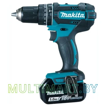 Ударная дрель-шуруповерт Makita DHP482RTJ (с 2-мя АКБ, кейс) картинка 2